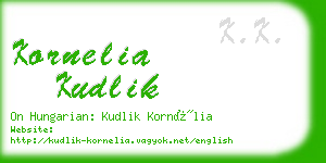 kornelia kudlik business card